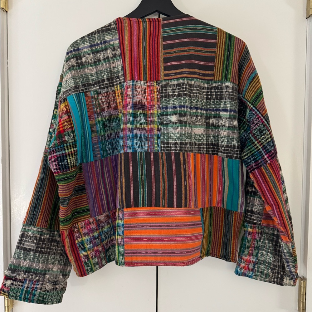 Colorful Patchwork Jacket Size Small Unbranded - image 7